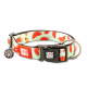 Hundehalsband mit Wassermelonenmuster, schwarzer Schnalle, Metallring und Anhängern mit der Aufschrift „Max & Molly Urban Pets“ und „Ich bin verloren! Bitte bring mich zurück!“