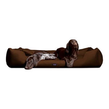 MORITZ KOMFORT Hundebett Hundesofa M - XXXL 90 110 130 160 185 cm braun 90 cm, 22 cm, 75 cm