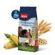 PANTO-Marke Geflügelfuttertasche mit drei Hühnern auf der Vorderseite, beschriftet mit "HMK Hähnchenmastkorn PMK Putenmastkorn" und ernährungsphysiologischen Vorteilen.