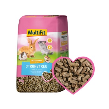 MultiFit Ściółka ze słomy do stosowania jako podkład 8 kg