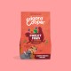 Sac orange de nourriture pour chiens Edgard Cooper portant la mention « Poulet Frais et Saumon » (poulet frais et saumon) et « Chiens Seniors Medium »