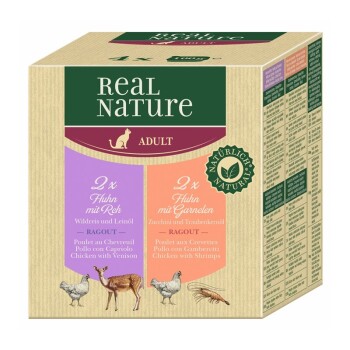 REAL NATURE Adult 4x100g Huhn, feines Ragout