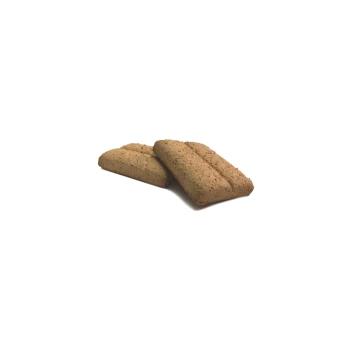 Biscuit 10kg Zwei rechteckige Hundekekse mit einer strukturierten Oberfläche, auf einem weißen Hintergrund platziert.