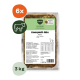BARFER'S Komplett-Mix Rind Gewolft Hundefutterpackung (500 g) mit Aufschrift 'Komplett-Mix Rind Gewolft', orangener 6x-Markierung und grünem 3 kg-Emblem.
