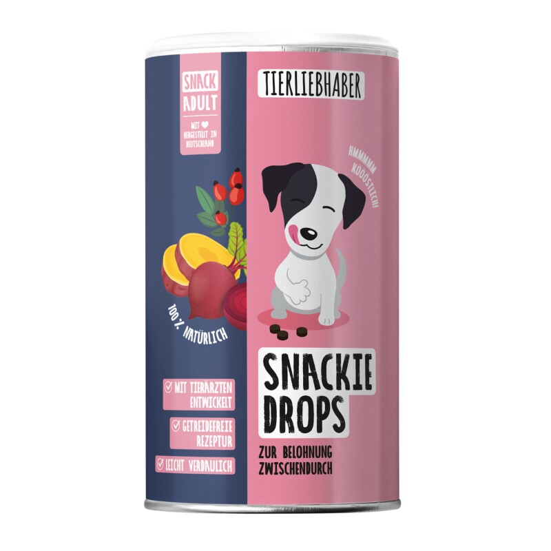 Tierliebhaber Snackie Drops für Hunde 250g