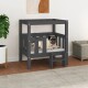 erhöhtes Hundebett aus Kiefernholz grau 43 cm, 70 cm, 43 cm