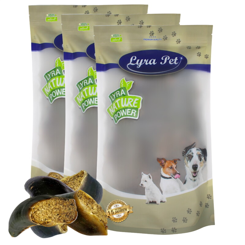 Lyra Pet Rinderhufe Pansen & Leber 120 g 3x15 Stück