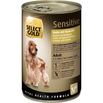 SELECT GOLD Sensitive Adult 6x400g Huhn mit Steckrübe