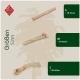 Holz-Kauspielzeuge für Haustiere in drei Größen: S (19-21cm), M (24-26cm), L (28-30cm), vor einem hellen Hintergrund präsentiert.