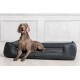 ® GOOFY - Orthopädisches Hundebett aus Polyester inkl. Matratzenschoner schwarz/ graphit 1,6 m, 25 cm, 1,1 m