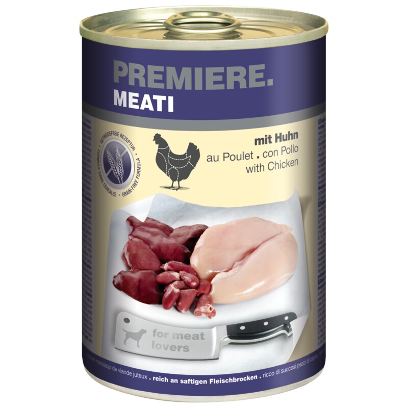 PREMIERE Meati natvoer hond, Adult, kip 12x400 g