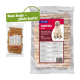 Bâtonnets à mâcher pour chiens dans un sac transparent avec une étiquette de golden retriever. Texte : "FIT+FUN KAUSTICKS" et "Neues Design – gleiche Qualität!"