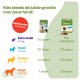 Nederlandse Whimzees-tabel 'Kies steeds de juiste grootte voor jouw hond', badge 'Aanbevolen 1 snack/dag', maten XS–L (kg/dagen)