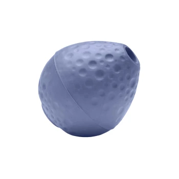 Turnup™ Spielzeug violett Ein blauer Gummispielzeug für Haustiere in Eiform, mit einer strukturierten Oberfläche und kleinen Erhebungen für besseren Halt und Spiel.