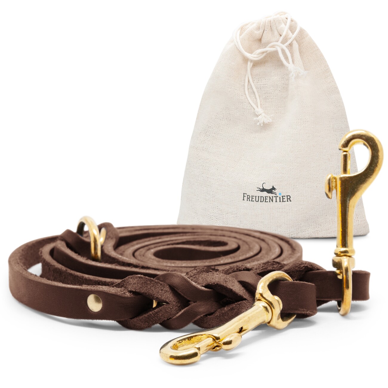 hundeleine braun Hundeleine aus Nappaleder 