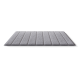 Graue Haustiermatte mit einer weichen, strukturierten Oberfläche und gestepptem Design, ideal für den Komfort von Haustieren.