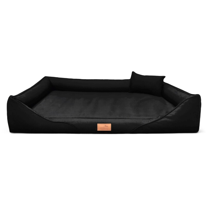 Tierlando HEKTOR ULTRA-STRONG - Orthopädisches Hundebett schwarz 1,6 m, 22 cm, 1,1 m