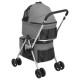 Hundewagen 83x48x97cm (L x B x H) grau