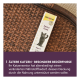 GimCat Senior Paste (ab 7+) Schachtel auf Korbgeflecht; violetter Banner: 'Ältere Katzen - Besondere Bedürfnisse'.