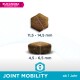 Eukanuba Veterinary Diets Joint Mobility Tierfutter-Kibble, mit zwei Kibble-Größen: hexagonal (11,5-14,5 mm) und rund (4,5-6,5 mm).