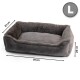 Hundebett MAYFAIR schiefergrau L
