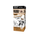 Box DOGS'n TIGER Sparpack (6×150 g) mit Aufschrift 'Sonntagsjäger – Wild mit Geflügel, Birne & Esskastanie', mit Hundephoto und Reh-Skizze