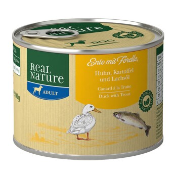 REAL NATURE Adult 6x200g Ente mit Forelle