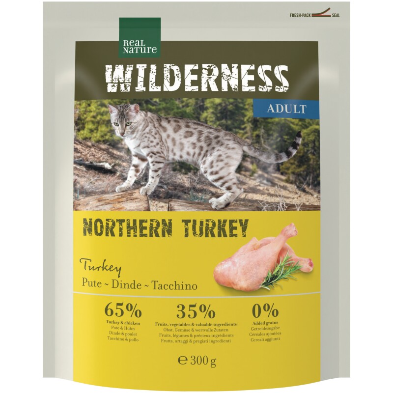 REAL NATURE WILDERNESS Droogvoeding Kat, Adult, Northern Turkey 300 g