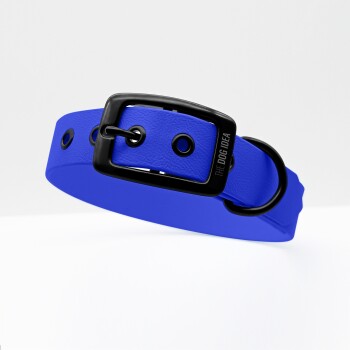 Biothane Halsband Blau Schwarz XS