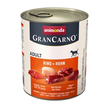 GranCarno Original adulte Bœuf et poulet 24x800 g