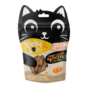 lucky lou lucky ones bâtonnets 8 x 50 g poulet et fromage
