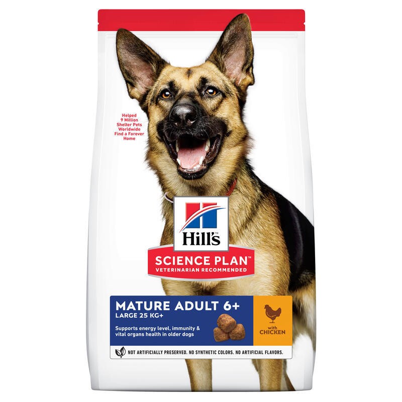 Hill's Science Plan Mature Adult grand chien âgé au poulet 18 kg