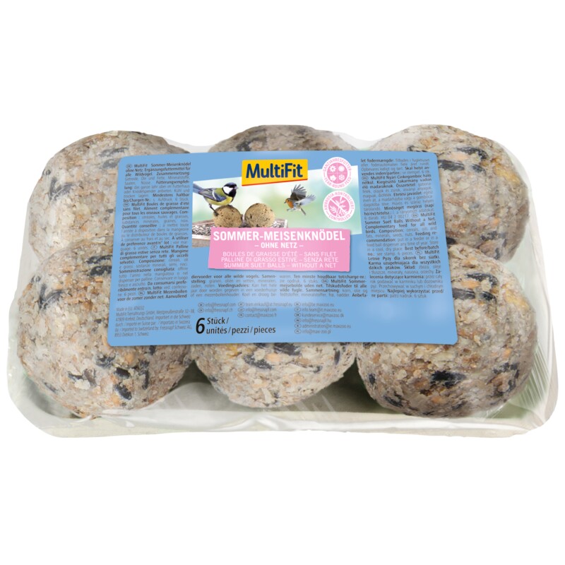 MultiFit Boules d’été pour mésanges sans filet 3x6 pcs