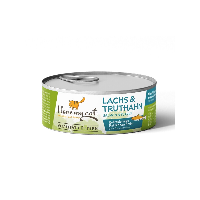 I love my cat Katzenfutter Nass mit Lachs und Truthahn - 100g
