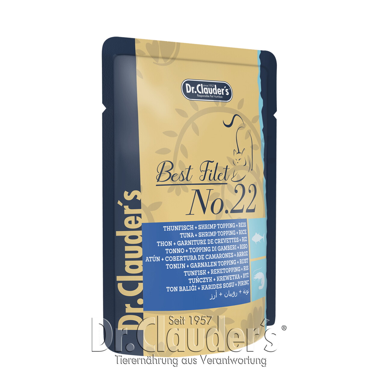 Dr. Clauder's Best Filet No. 22 Thunfisch + Shrimp Topping + Reis