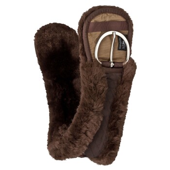 Western Mondgurt anatomisch Lammfell braun 80 cm