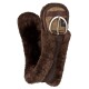 Western Mondgurt anatomisch Lammfell braun 80 cm