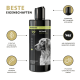 Shampoo-Flasche für Hunde mit der Aufschrift "PETDOG HEALTH 2114" mit Eigenschaften wie effektiven Pflanzeninhaltsstoffen, Anti-Juckreiz-Formel und einem PRS-Applikator.