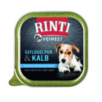 RINTI Feinest Adult Geflügel pur & Kalb 44×150 g