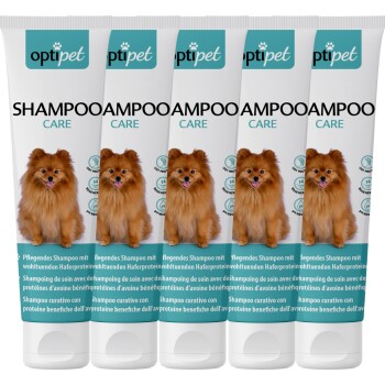 Hundeshampoo für gepflegetes Fell 5x1,25 l
