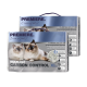 Zwei Tüten Premiere Multi-Cat Carbon Control XL Klumpen Katzenstreu mit zwei flauschigen Katzen auf der Vorderseite, mit Text, der die Geruchskontrolle hervorhebt.