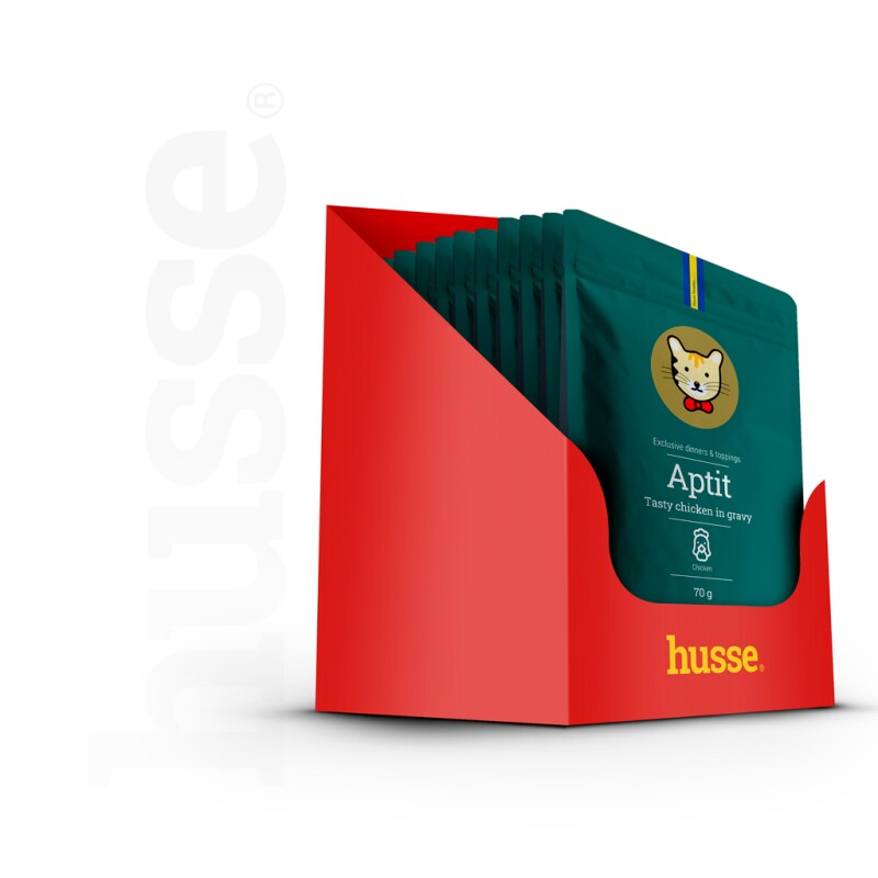 Husse Aptit Huhn Set, 24 X 70g ( = 1.68 Kg)