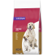 FIT+FUN 10kg dog food bag labeled "SENSITIVE mit Lamm", red and gold packaging with two dogs pictured and visible kibble window