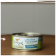 Eine Dose "I Love My Cat" Naturkatzenfutter mit Lachs und Truthahn, gekennzeichnet als getreidefreies Nassfutter für Katzen, mit einer verspielten Katzen-Grafik.