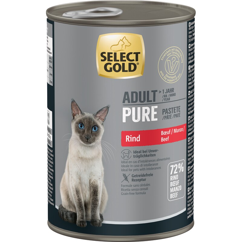 SELECT GOLD Pure Adult Paté Rund 12x400 g