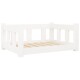 Hundebett Massivholz Kiefer weiß/ beige 50,5 cm, 28 cm, 65,5 cm