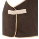 Abschwitzdecke Nevada aus Fleece mit Widerristpolster und Kreuzbegurtung braun 1,65 m