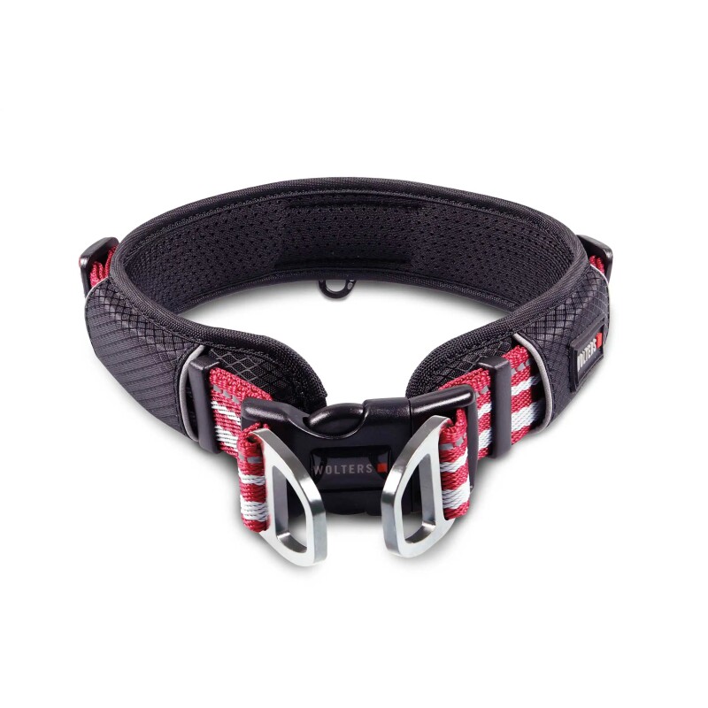 Wolters Active Pro Halsband Halsband Hundehalsband rot/ silber XS