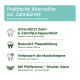 Alternative zur Zahnbürste: unterstützt die Zahn- und Zahnfleischgesundheit, reduziert Plaque, verbessert die Hygiene und erfrischt den Atem mit Pfefferminze.
