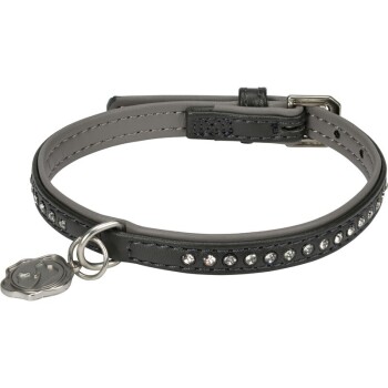 FOR Deluxe Collar with Rhinestones anthracite M